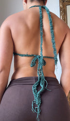 butterfly top forest green